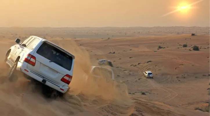 driving in the desert