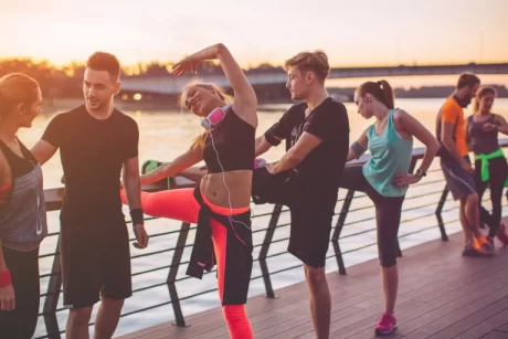 Low impact warm up exercises